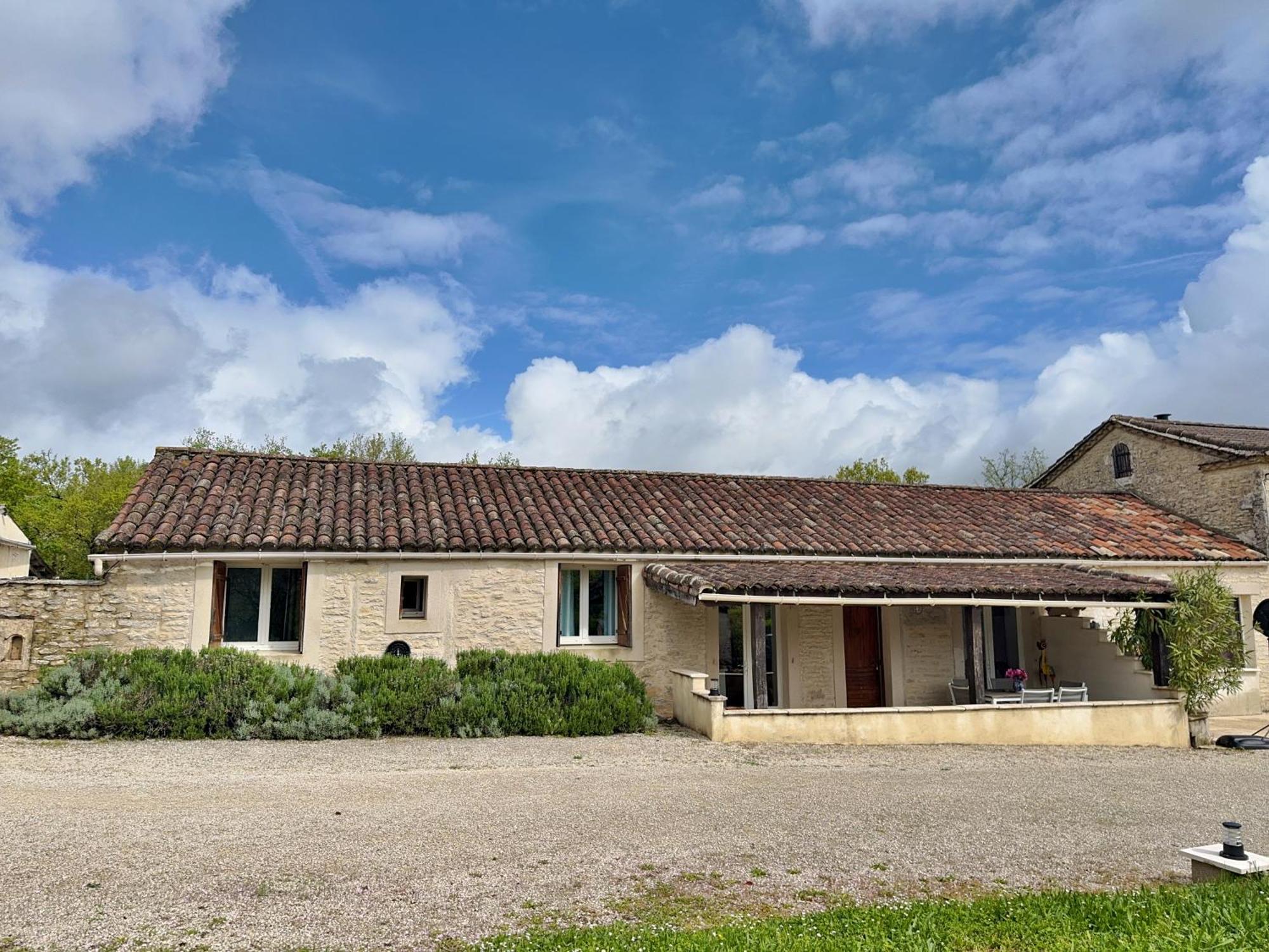 Les Curies, Ludogite Avec Piscine A Aujols Bagian luar foto